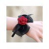 Concise Black Lace Bowknot Girls Lolita Wrist Strap