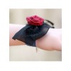 Concise Black Lace Bowknot Girls Lolita Wrist Strap