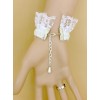 Sweet White Lace Rose Handmade Lolita Wrist Strap