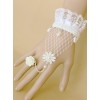 Sweet White Lace Rose Handmade Lolita Wrist Strap