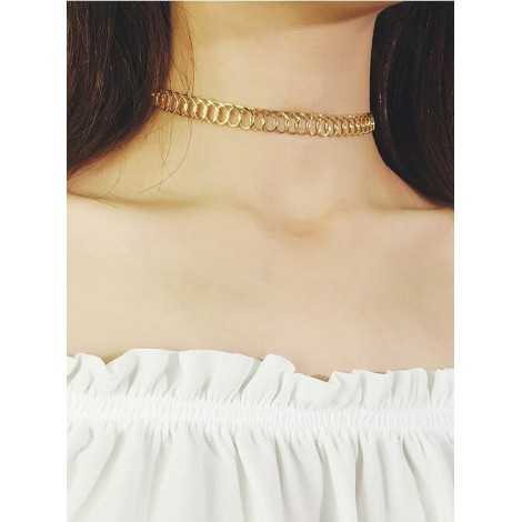 Champagne Concise Alloy Lolita Necklace