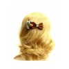 Elegant Leopard Bow Women Lolita Hairpin