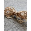 Elegant Light Gold Lace Bowknot Women Lolita Hairpin