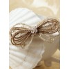 Elegant Light Gold Lace Bowknot Women Lolita Hairpin