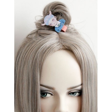 Funny Weird Doll Pattern Lolita Hairpin