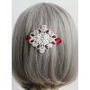 Gorgeous White Lace Rhinestone Lady Lolita Hairpin