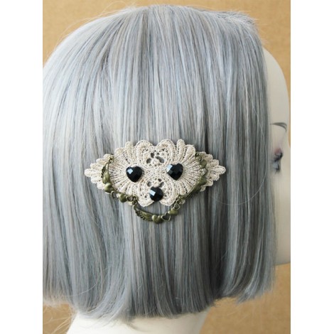 Retro Lace Girls Handmade Lolita Hairpin