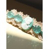 Retro Lace Green Pearl Decoration Lady Handmade Lolita Hairpin