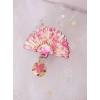 Small Bell Pendant Chinese Style Fan-shaped Sweet Lolita Hairpin