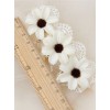 Elegant White Lace Flowers Lolita Hairpin