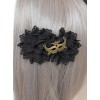 Gothic Black Lace Flower Handmade Lolita Hairpin