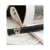 Gothic Imperial Crown Black Lady Lolita Hairpin