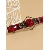 Red Rose And Pearl Gorgeous Lady Lolita Hairpin