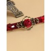 Red Rose And Pearl Gorgeous Lady Lolita Hairpin