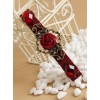 Red Rose And Pearl Gorgeous Lady Lolita Hairpin