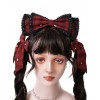 Magic Tea Party- Garden Restaurant Series Bowknot Sweet Lolita Hair Hoop And Hair Clips Set