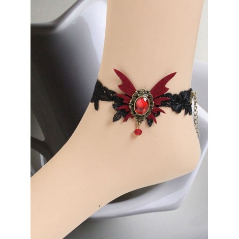 Gothic Handmade Butterfly Girls Lolita Ankle Belt