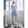 Love And Death Series Printing Blue-gray Lolita Bloomers