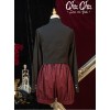 Love And Death Series Printing Wine Red Lolita Bloomers