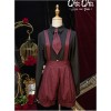 Love And Death Series Printing Wine Red Lolita Bloomers