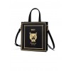 Cool Cat Gilding Printing Gothic Lolita Black Shoulder Bag