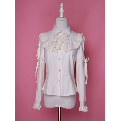 Retro Chiffon Gothic Lolita Long Sleeve Shirt