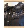 Rose Garden Series Black Thickened Chiffon Embroidery Classic Lolita Shirt