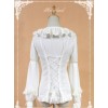 White Doll Collar Lantern Sleeve Bowknot Lolita Blouse