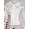 Retro Doll-collar Lace Hollowed Out Classic Lolita Long Sleeve Shirt