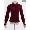 Thicken Corduroy Gothic Lolita Long Sleeve Shirt