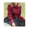 Thicken Corduroy Gothic Lolita Long Sleeve Shirt