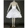 White Cute Lace Ruffles Cotton Lolita Skirt