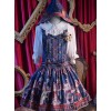 The Royal Teddy Bear Band Sweet Lolita Shoulder Straps Hooded Skirt