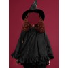 Halloween Brown And Black Suede Gothic Lolita Cloak