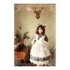 Magic Tea Party Flower Fairy Series Lace White Voile Lolita Little Apron