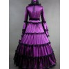 Matte Satin Lace Gothic Lolita Prom Dress