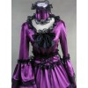 Matte Satin Lace Gothic Lolita Prom Dress