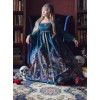 Surface Spell Rosary Printing High Waist Lolita Long Sleeve Dress