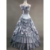 Victorian Bowknot Ruffles Gothic Lolita Prom Sling Dress