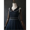 Retro Color Striped Waist Cotton Vest Skirt