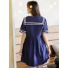 Navy Style Loose Short Sleeve School Lolita Dress