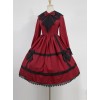 Devil's Wing Red Long Sleeve Gothic Lolita Dress