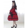 Devil's Wing Red Long Sleeve Gothic Lolita Dress