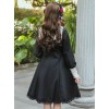 Little Stand Collar Concise Gothic Lolita Long Sleeve Dress