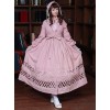 Lovely Long Sleeves Red Bow Cotton Lolita Dress