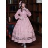 Lovely Long Sleeves Red Bow Cotton Lolita Dress