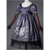 The Broken Doll Dai purple yarn sleeve long sleeve Lolita OP