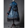 The Broken Doll Indigo Cuff Sleeve Lolita OP