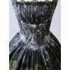 Black Grey Meteorite Magic Printed  Lolita Dress