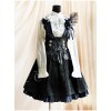 Black Stylish 100% Cotton Women Lolita Dress